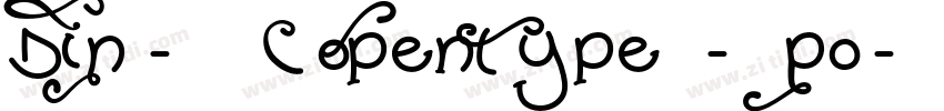 DIN-粗体(OpenType - Po字体转换